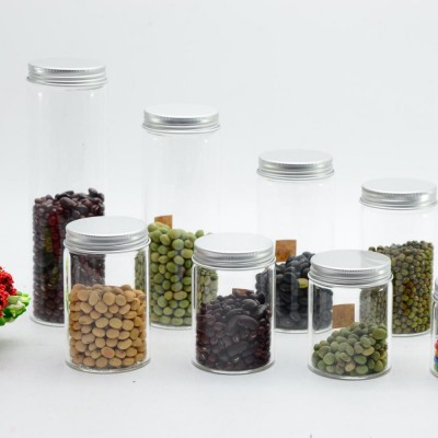 Food storage container/ borosilicate glass jar with lid/ transparent glass storage jar